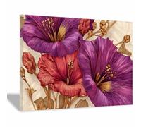 DMZPKZB Wall Art Canvas Prints safflower Picture Painting - Modern Wall Artwork for Gifts Bathroom Home Kitchen Office Decor(multicolored)-30x45cm Framed