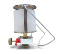 DN Autogas Parts Gas Camping Lantern with Piezo Ignition, Stainless Steel, Silver, Polished Finish