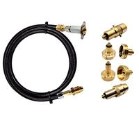 DN Autogas Parts LPG GPL Propane POL Gas Bottle Refill Kit with Bayonet, Euronozzle, DISH & ACME Adapters and M10 Mini Filling Point for Europe