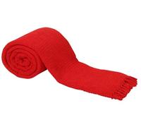 DN COLLECTION Cotton Throw For 3 Seater Sofa 225 x 250 cm Reversible Red Bed Waffle Throw King Size (Honeycomb Red, 90" x 100" (225 x 250 cm))