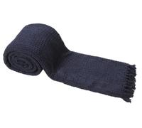 DN COLLECTION Waffle Cotton Throw For 4 Seater Sofa 250 x 385 cm Reversible Navy Bed Throw Super King Size (100" x 155" (250 x 385 cm), Honeycomb Navy)