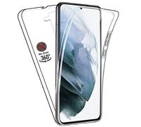 DN-Technology Clear Case for Samsung Galaxy S21 6.2" 360° Full Protection Front & Back Phone Case Silicone Cover Transparent