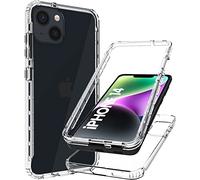 DN-Technology for iPhone 14 Case Clear 360 Front and Back Full Body Protection Anti-Scratch Shockproof Slim Transparent TPU Phone Cover 6.1 Inch