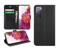 DN-Technology Galaxy S20 FE Case For Samsung S20 FE Case, Phone Case, PU Leather Flip Case, Wallet Style, Book Pouch, Card Cash Holder, Cover For Samsung Galaxy S20 FE (BLACK)