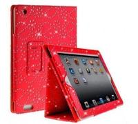 DN-TECHNOLOGY® PU Leather Flip Case Cover Pouch For Apple Ipad 2nd / 3rd / 4th Generation With Screen Guard (for iPad 2/3/4, Diamond Red Book)