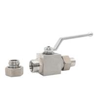DN10/15/20/25 Butt Weld 304 Stainless Steel Shut Off Ball Valve High Pressure(DN15)