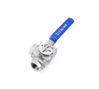 DN10 DN15 DN20 DN25 DN32 DN50 Stainless Steel 304 Male Thread 3/Three-Way Ball Valve T/L Type 1/4" 3/8" 1/2" 3/4" 1" 1-1/4"(DN20,T Type)