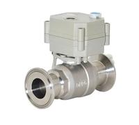 DN10 DN25 Two Piece Motorized Ball Valve Stainless Steel 2-Way 2/3 Wire Electric Actuator 1Pcs(DN10,AC220V_CR301)
