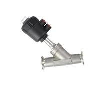 DN10 to DN25 Compact Structure Clamp Globe Valve, 304 Stainless Steel Angle Seat Valve for DIY 1pc(15)
