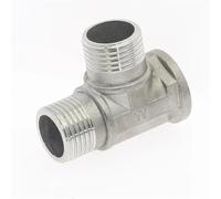 DN15 1/2 BSP Female Male Thread Tee Type Stainless Steel Butt Joint Adapter