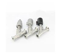 DN15 20 25 32 40 50 Tri Clamp Y Shaped 304 Stainless Steel Pneumatic Actuated Angle Seat Steam Gas Oil Water(Bspt Ss304-c-normally Open,DN40-K64mm)
