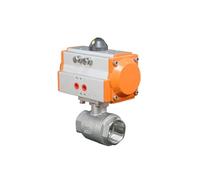 DN15-50 Pneumatic Ball Two Piece High Platform Stainless Steel Internal Thread Q611F-16P Double Acting Cylinder(DN15)