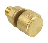 Dn15 Brass Suction Valve Featuring Vacuum Breaker Design For Negative Pressure Management In Plumbing And Heating Systems With Operating Temperatures Ranging From Minus Ten To One Hundred Twenty