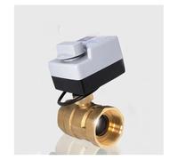 DN15 DN20 DN25 DN32 DN40 Brass Motorized Ball Valve 3-Wire Two Control Actuator AC220V 3 Ways /2 Way with Manual Switch(DN20,220VAC_2 Way)