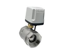 DN15 DN20 DN25 DN32 DN40 DN50 304 Stainless Steel Electric Ball Valve 3-Wire 2-Way Control Electric Ball Valve Stable Motorized(DN25,12VDC CR02)