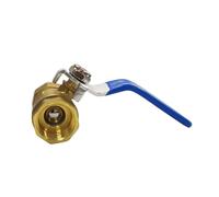 DN15 DN20 DN25 DN32 DN40 DN50 Copper Body Water Pipe Switch Ball Valve with Thickened Extended Factory Outlet(DN32)