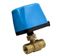 DN15 DN20 DN25 DN50, 220VAC, Normally Closed Full Bore Motorized Brass Ball Valve, 2-Wire Brass Electric Ball Valve, Big Orifice Valve Body(3/4",Normally Open)