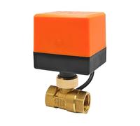 DN15 DN20 DN25 DN50 Ball Valve 3-Wire 2-Control 1/2" 3/4" 1" 2" Motorized Brass Ball Valve 220V 24V 12V AC/DC(1-1/4",2 Way_12VDC)