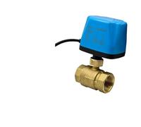 DN15 DN20 DN25 DN50 Normally Closed Full Bore Motorized Brass Ball Valve 2-Wire Brass Ball Valve Big Orifice Valve Body(1",Normally Closed_12VDC)