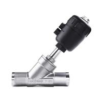 DN15-DN50 Welding Y Shaped Angle Seat Valve, Quick Release Clamp Type Pneumatic Angle Seat Valves 1pc(DN25 (OD-32mm),Type-C_Normally Close)