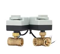 DN15 G 1/2 to DN 50 G 2 2 Way 3 Wires Brass Motorized Ball Valve/Electric Actuator Motor with Manual Switch Function 1Pcs (Size : DN20, Color : 220V_3 Way)(220v-3 Way,DN32)