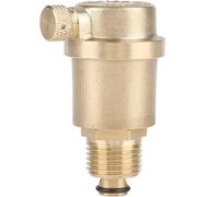 DN15 G1/2 Brass Automatic Air Vent Valve, High Temperature Pressure Relief Valve for Solar Water Heaters, HVAC & Boiler Systems(7cm Brass Air Purger)