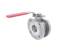DN15 PN40 1-Piece 2-Way Stainless Steel Flanged Ball Valve PTFE ISO-Top F03 - TamesonPRO 1122-015