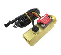 DN15 Water Flow Sensor Brass 1.75MPa Sensor Pulse 1/2" Turbine Flowmeter DC5~18V With Temperature Detection
