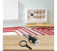 DN20/3/4" External Thread Magnetic Boiler Filter for Underfloor Heating Systems - Stainless Steel Mesh Pre-Filter with Drain Valve, 0.1-0.16