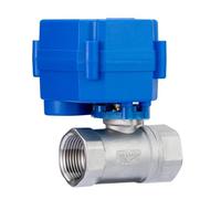 DN20 3/4inch Stainless Steel Two Way Motorized Ball Valve, DC5V 12V 24V AC220V 3/4inch CR01 CR02 CR03 1Pcs(DC5V CR03)