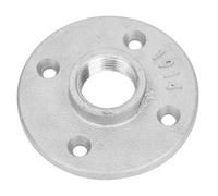DN20 4 - Hole Flange Base Hardware Tool, 3/4 Inch British Screw Thread, Resistant High - Pressure Industrial Flange with Precision - Drilled Holes and Smooth Flat Backi