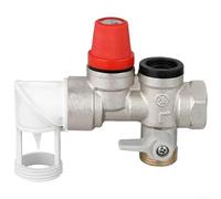 DN20 Brass One-Way Pressure Relief Valve for Water Heaters - 7 bar Automatic Safety Valve with Thermal Storage Design, Unidirectional Flow & High-Precision Core(live connection)