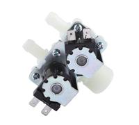 DN20 G3/4 1 in 2 DC 12V 24V AC 220V Pressure Dual Electric Water Inlet Solenoid Valve Normally Close for Washing Machine(DC24V)