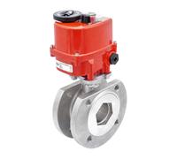 DN20 PN40 1-Piece 2-Way Stainless Steel Modulating Electric Flanged Ball Valve 24 V AC/DC