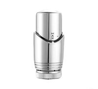 DN20 Radiator Thermostatic Head, Non-Programmable Temperature Control Valve with Anti-Freeze Protection, Dynamic Heating Adjustment for Home Systems, White/Chrome/Black Finish(Gray)