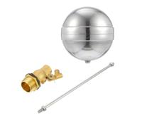 Dn20 Stainless Steel Float Ball Water Level Controller with Copper Switch | Silver Finish, Anti Deformation Build, Corrosion Resistant Design, Adjustable Level Control for Tank Systems Random Style