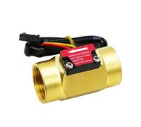 DN20 Water Flow Sensor Brass Internal Thread 1.75MPa Hall Sensor 3/4" Turbine Flowmeter DC5~18V