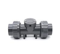DN25-80 High Precision Smart Digital Display Flowmeter RS485 LCD Electronic Flowmeter PVC Flow Sensor for Garden Irrigation(Without Display,3)