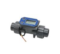 DN25-80 Turbine Flow Meter Electronic L/C/D Digital Display Flowmeter -BT01 PVC Pipe Liquid Water For Farm/Garden Irrigation(DN80,Without cable BAT)