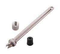 DN25 Water Heater Element 1" Bsp Immersion Heating Resistance 220v 1/1.5kw SUS304 Tubular Electric Heater(1500w,Set)