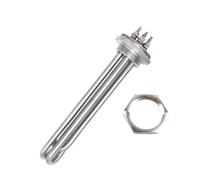 DN32 1 1/4"" Tubular Heating Element 220V Electric Water Heater Immersion Type Heating Resistor 3kw/4.5kw/6kw/9kw (Heater Only,3kw)