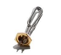 DN32 41MM G1 1/4" Electric Heating Element 110V 220V Copper Thread Immersion Heater Folded Resistance Tube 1500W 175MM(110V 1KW 160mmL)