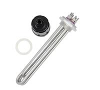 DN32 6KW All Stainless Steel Heating Element With Earth Ground Electric Boiler Immersion Water Heater Heating Resistor (Color : Heater only, Size : 220V_6KW)