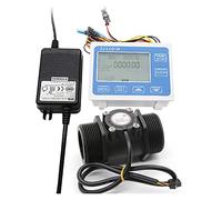 DN40 Digital Display Flow Quantitative Controller 1-1/2inch Water Flow Sensor Solenoid Valve Use To Control And Display Liquid Flow Waterproof Rating