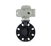DN40-DN300 Motorized UPVC Pnevmatic Valve Wafer Type Electric for Water Liquid,Steam Gas Oil Etc 1Pcs(220V,DN80)
