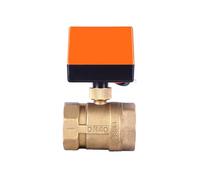 DN40 Electric Motorized Thread Ball Valve Brass AC220V 2 Way 3-Wire 1.6Mpa with Actuator 1Pcs(220VAC)