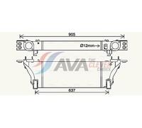 PRASCO DN4455 Intercooler