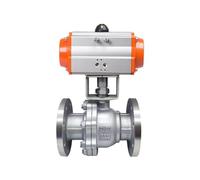 DN50 2-inch Pneumatic Flange Ball Valve Q641F-16P Normally Open and Normally Closed with Solenoid Valve Limit Switch Filter(Dn50-wcb,OneColor)