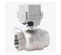 DN50 Electric Regulating Valve 4-20mA or 0-10V Control, 2 Inch Modulating Valve 15N/m/D/rive I/S/O5211 for 9mm or 11mm Stem(BSP,DC12-24V_0 to 10V Control)