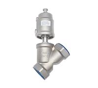 DN50 Stainless Steel Pneumatic Seat Valve 16bar Normally Closed Pneumatic Actuator Angle Seat Valves(Open-Single Acting)